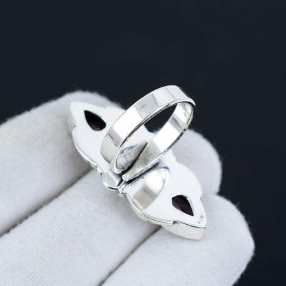 Purple Amethyst Sterling Silver Ring