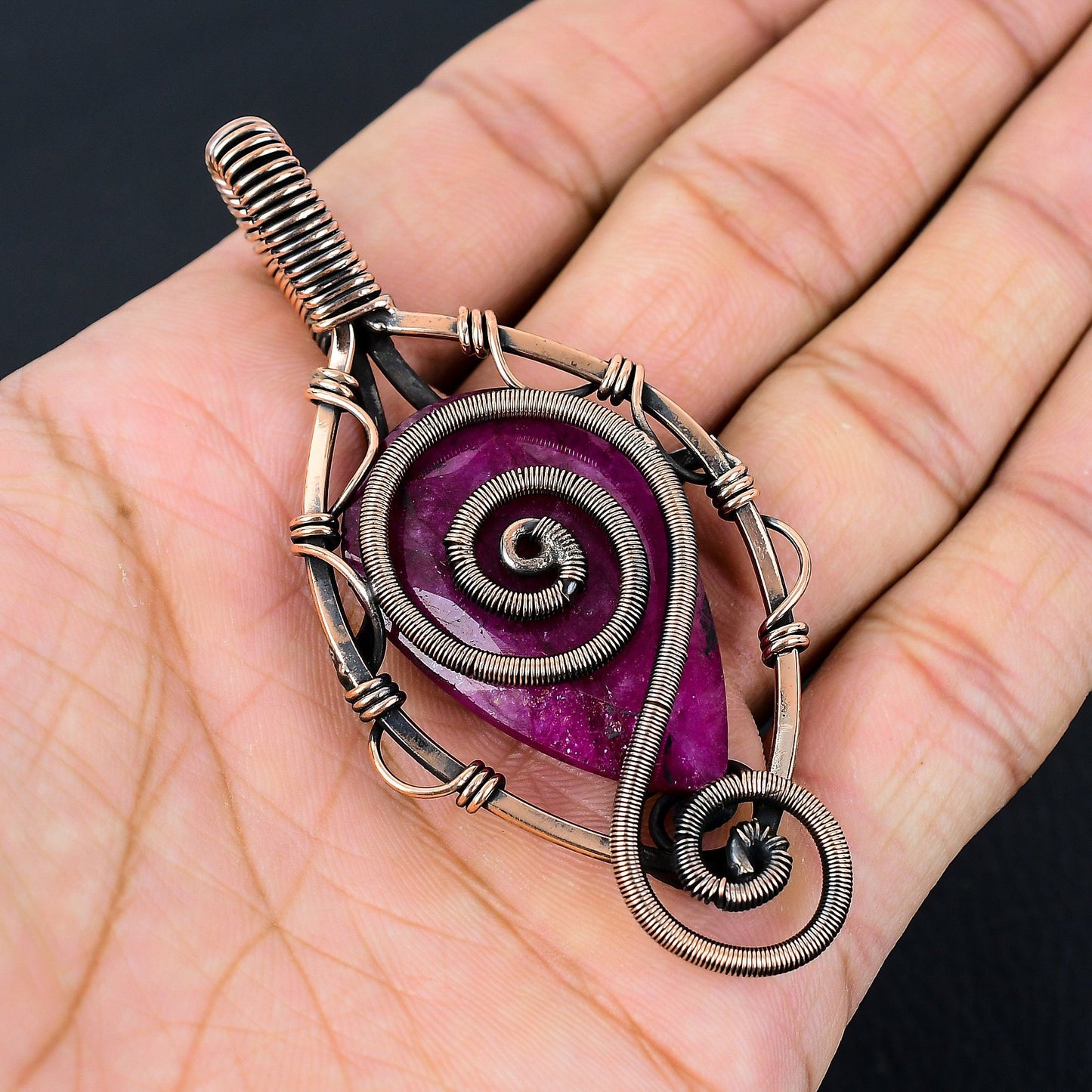 Red Ruby Gemstone Pendant