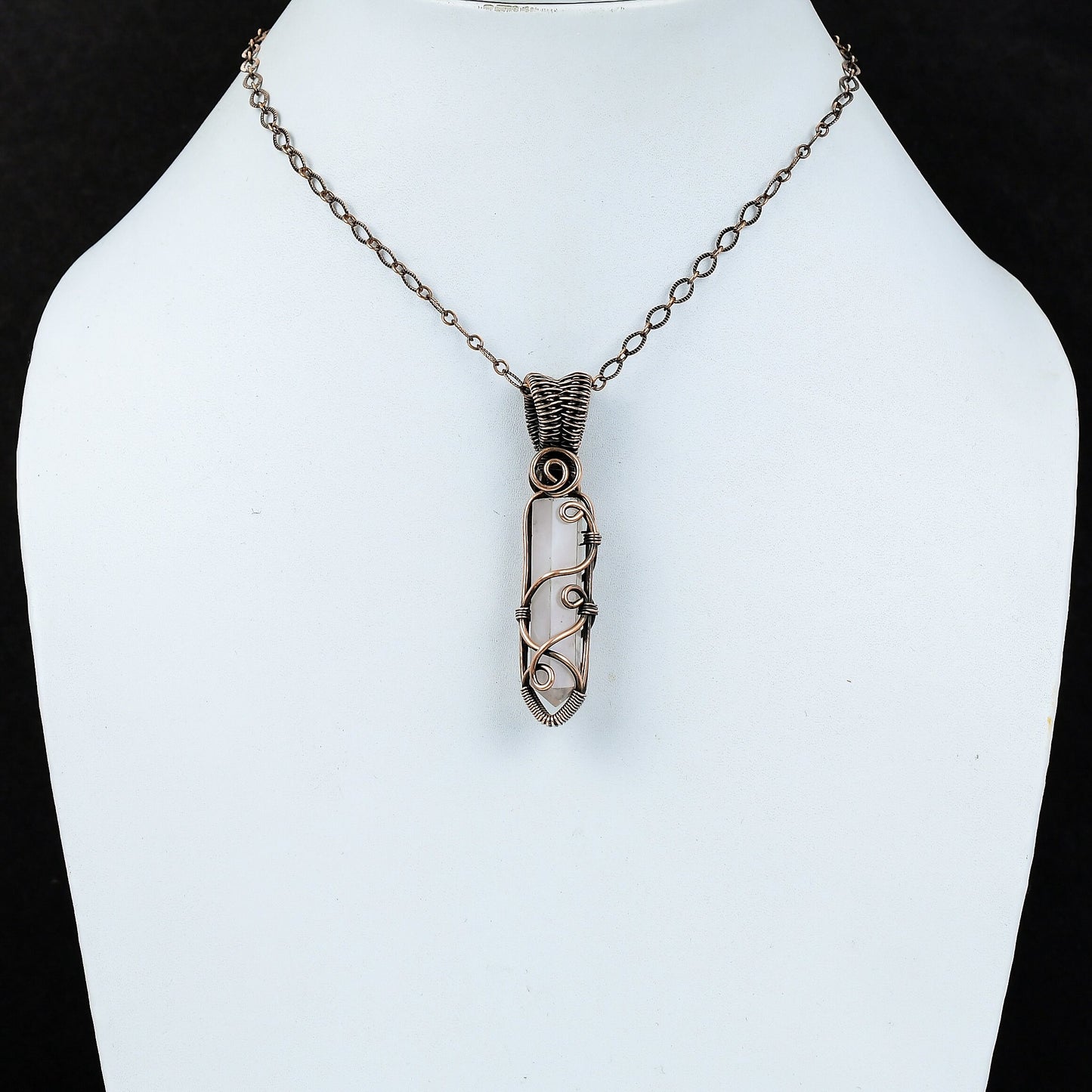 Pink Rose Quartz Gemstone Pendant