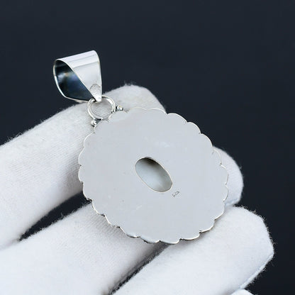 White Pearl Gemstone Pendant