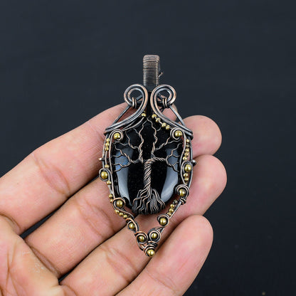 Black Onyx Gemstone Pendant