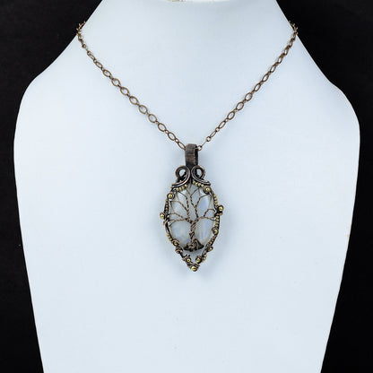 Copper Moonstone Gemstone Pendant
