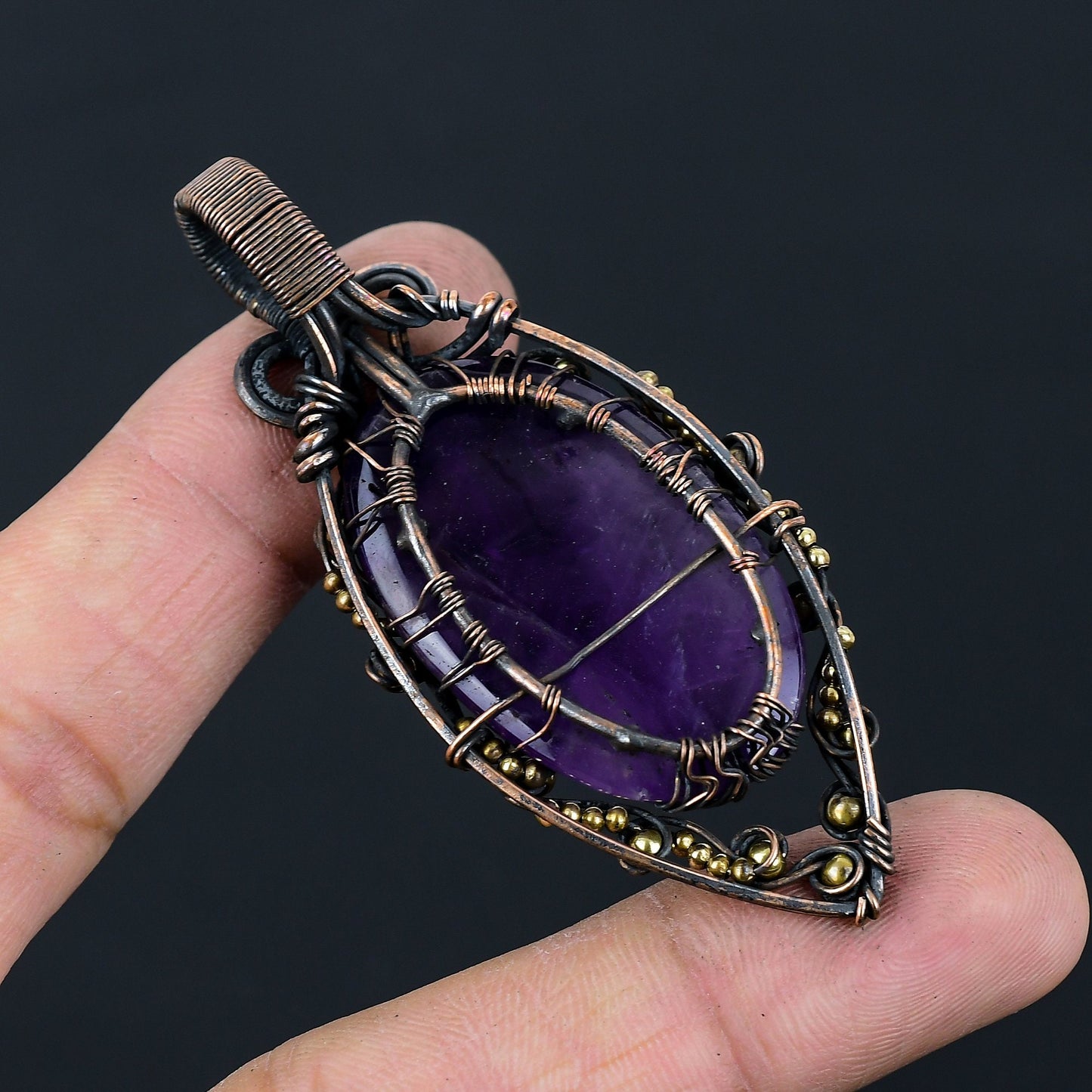 Purple Amethyst Gemstone Pendant