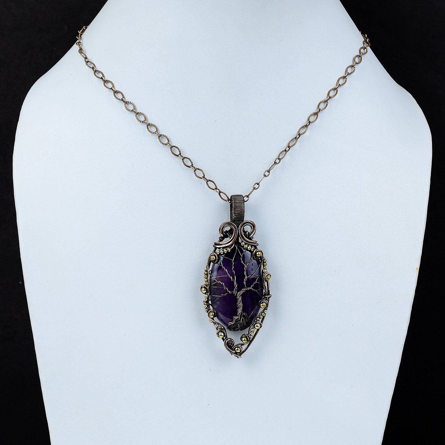 Purple Amethyst Gemstone Pendant