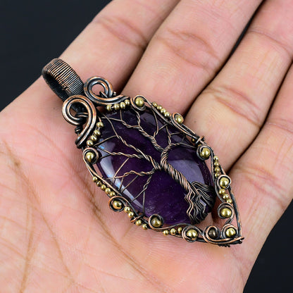 Purple Amethyst Gemstone Pendant