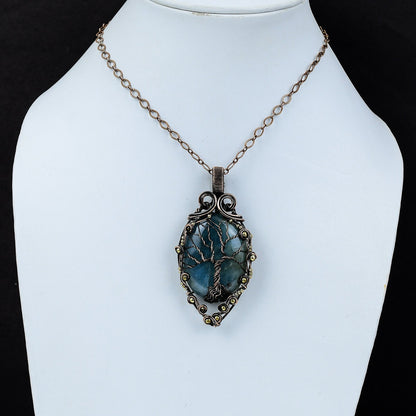Blue Aquamarine Gemstone Pendant