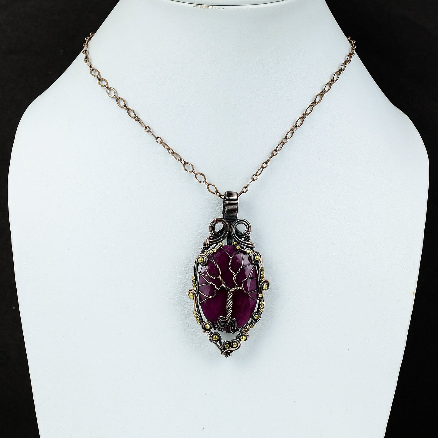 Kashmir Red Ruby Gemstone Pendant