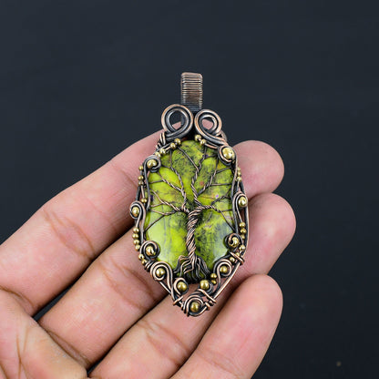 Green Atlantisite Gemstone Pendant