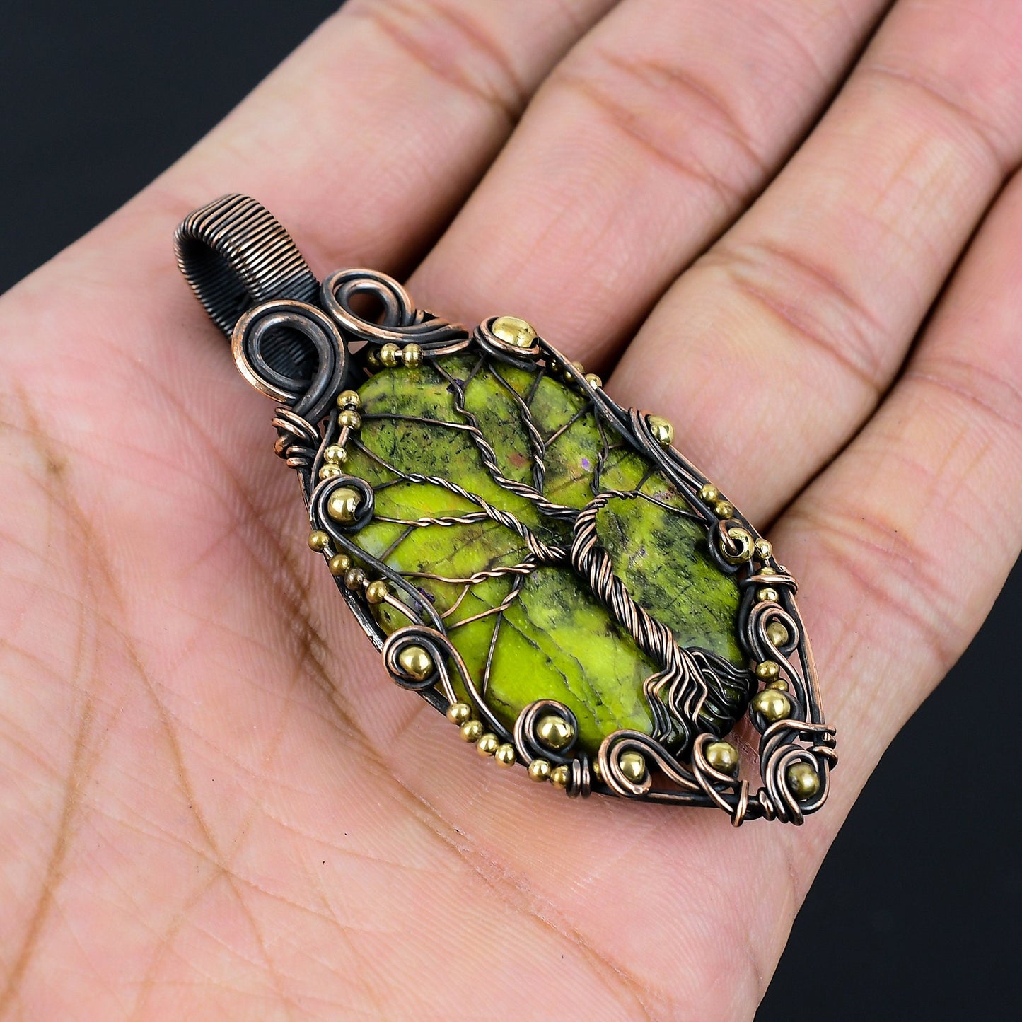Green Atlantisite Gemstone Pendant