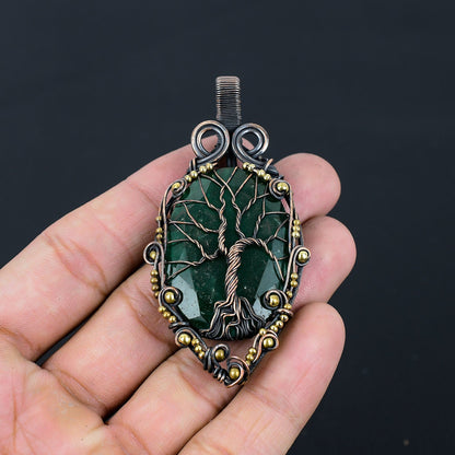 Green Zambian Emerald Gemstone Pendant