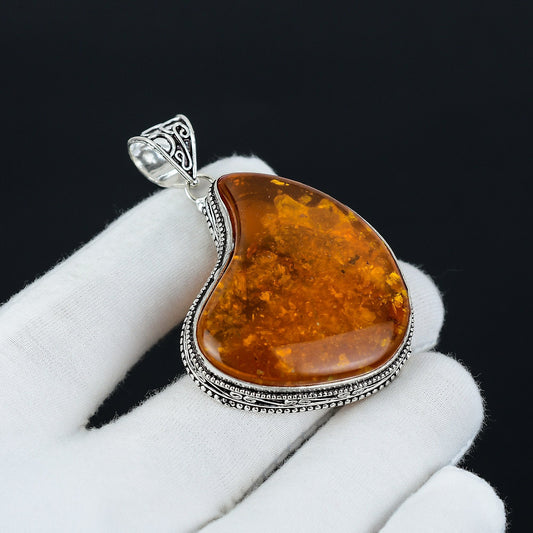 Amber Gemstone Pendant