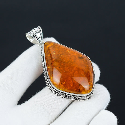 Amber Gemstone Pendant
