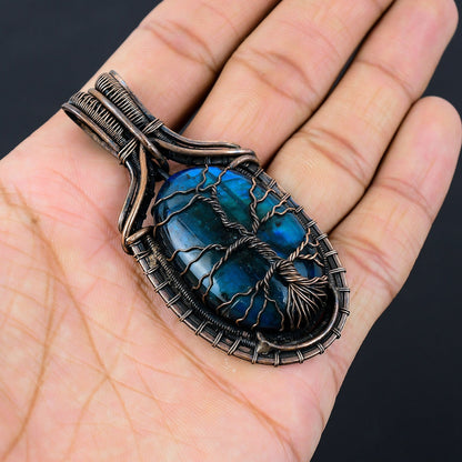 Blue Labradorite Gemstone Pendant