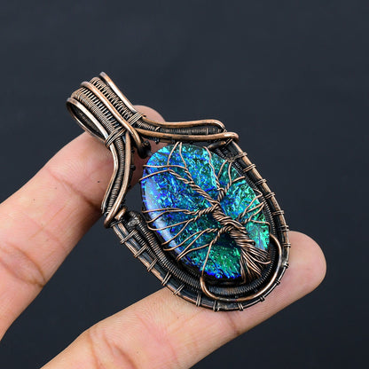 Blue Opal Gemstone Pendant