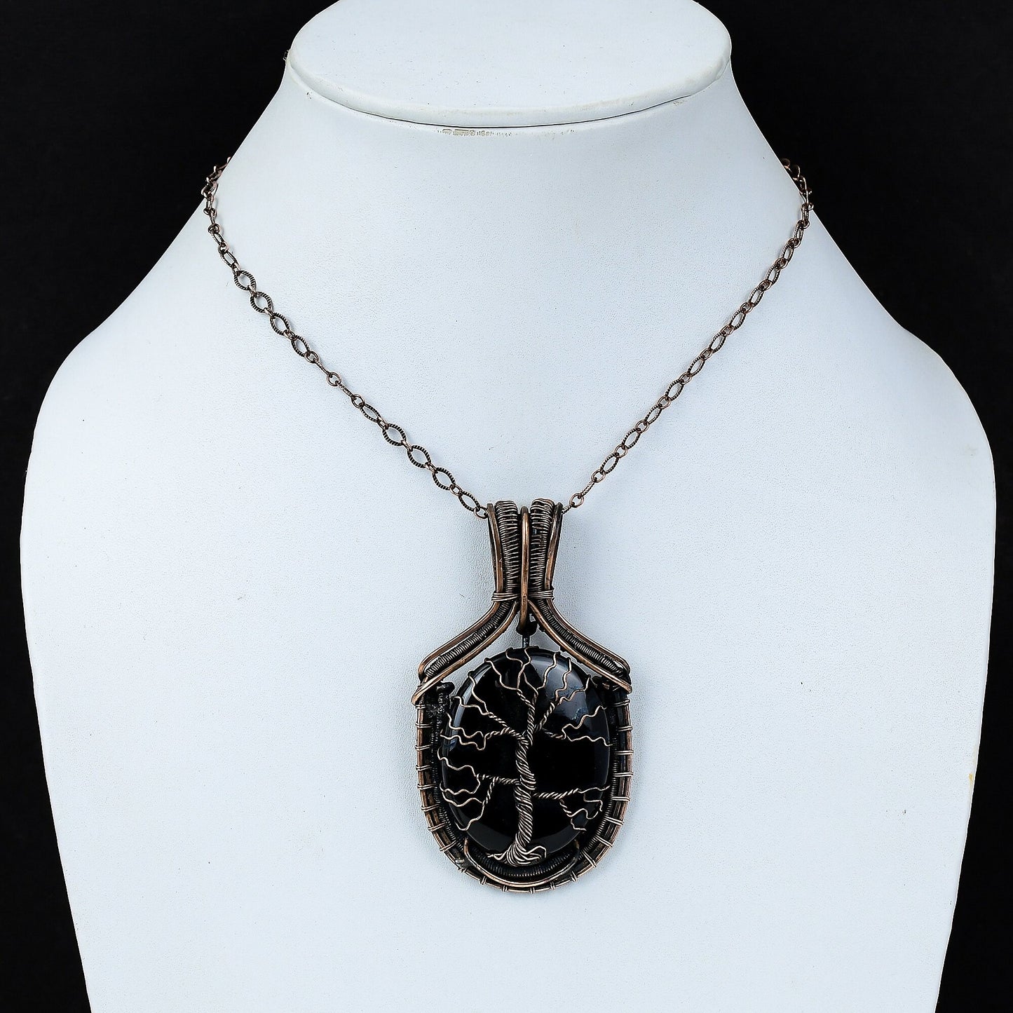 Black Onyx Gemstone Pendant