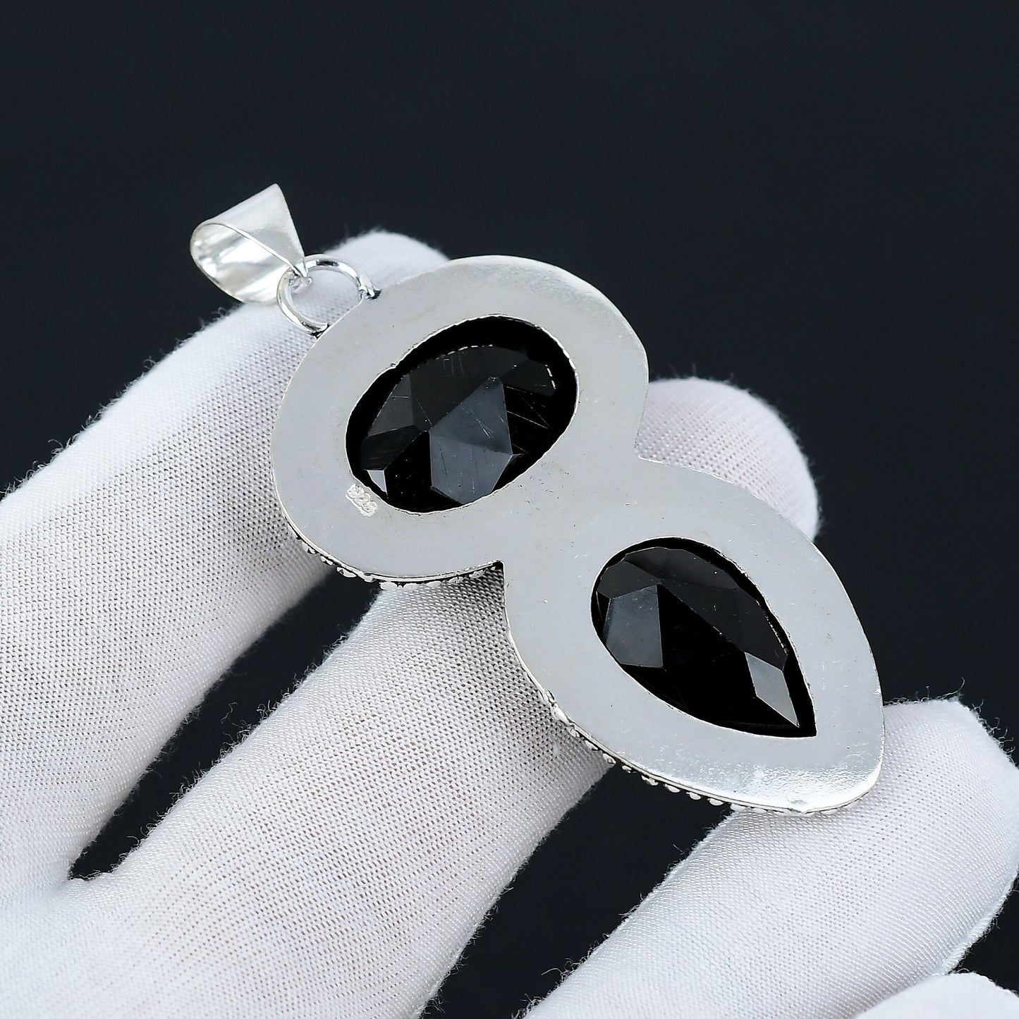 Black Spinel Gemstone Pendant