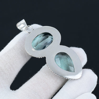 Green Aquamarine Gemstone Pendant