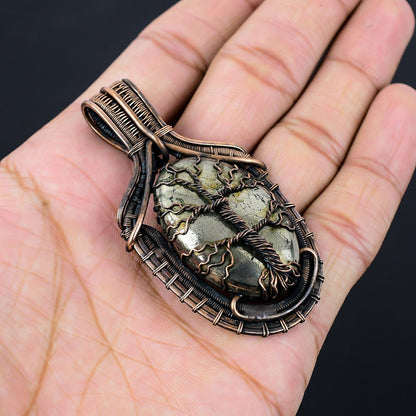 Golden Pyrite Gemstone Pendant