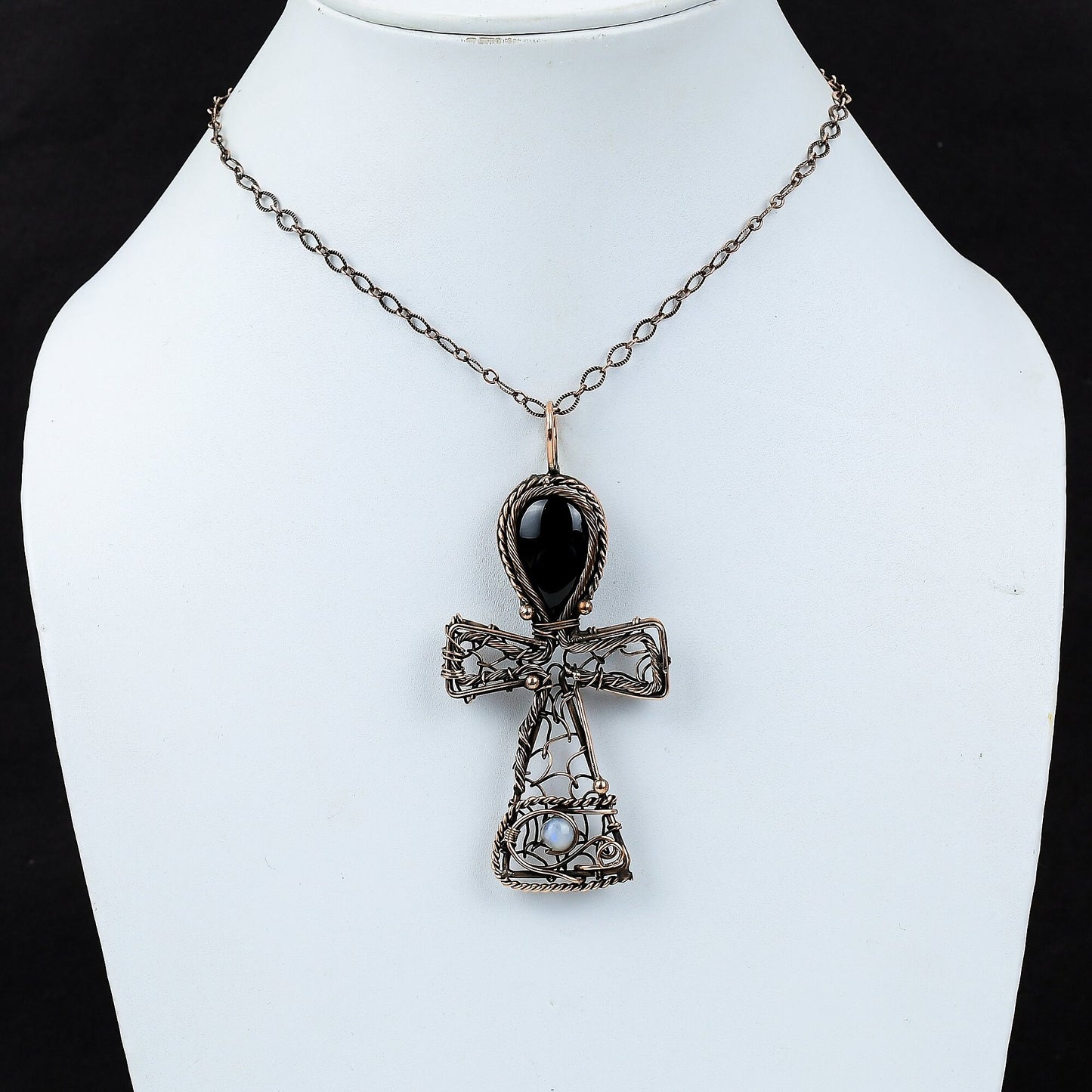 Black Obsidian Gemstone Pendant