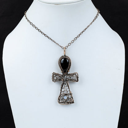 Black Obsidian Gemstone Pendant