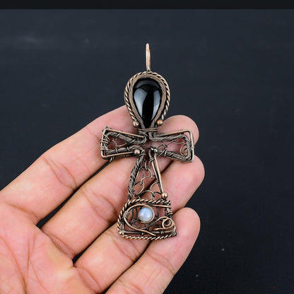 Black Obsidian Gemstone Pendant