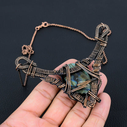 Blue Labradorite Gemstone Pendant