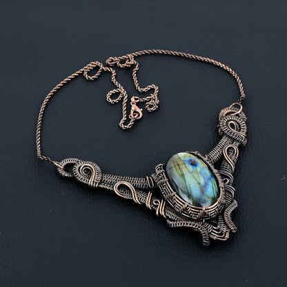 Blue Labradorite Gemstone Pendant