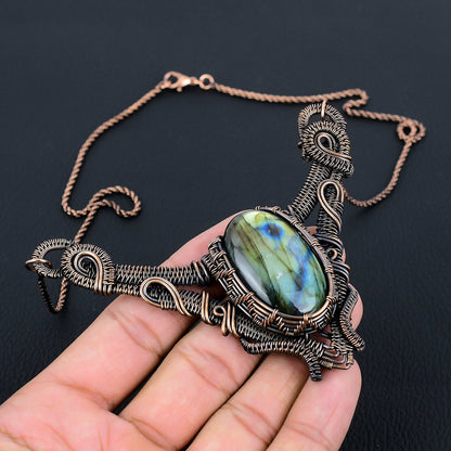 Blue Labradorite Gemstone Pendant
