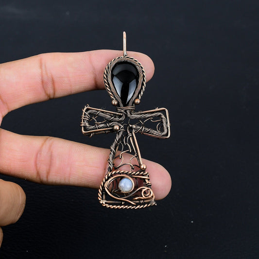 Black Obsidian Gemstone Pendant
