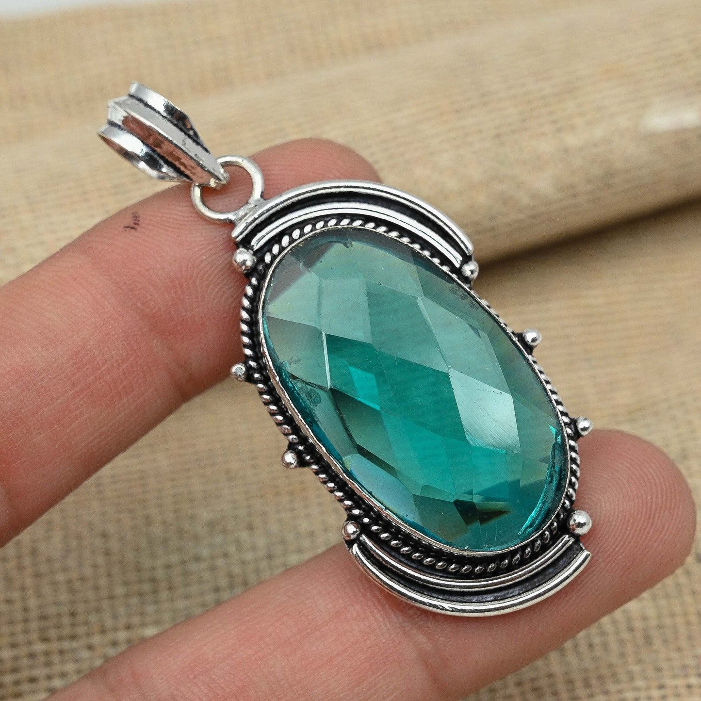 Blue Indicolite Tourmaline Pendant