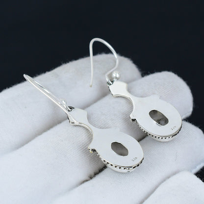 Rainbow Moonstone Gemstone Earrings