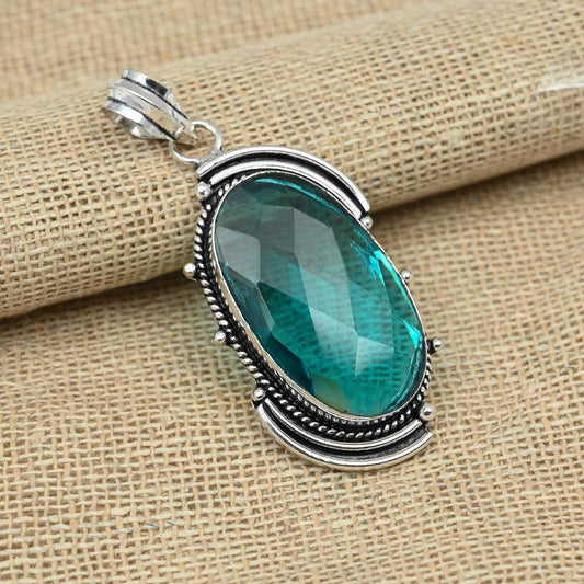 Blue Indicolite Tourmaline Pendant