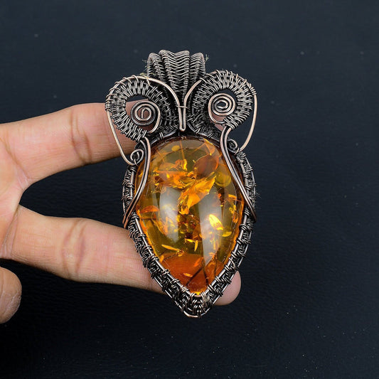 Amber Gemstone Pendant