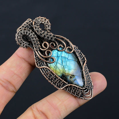 Blue Labradorite Gemstone Pendant