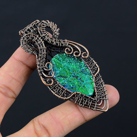 Blue Opal Gemstone Pendant