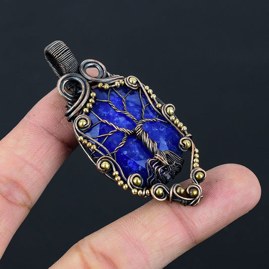 Blue Sapphire Gemstone Pendant
