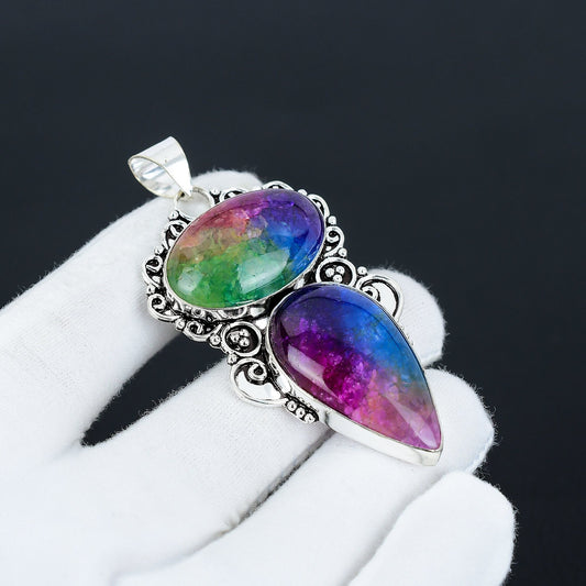 Rainbow Solar Quartz Gemstone Pendant