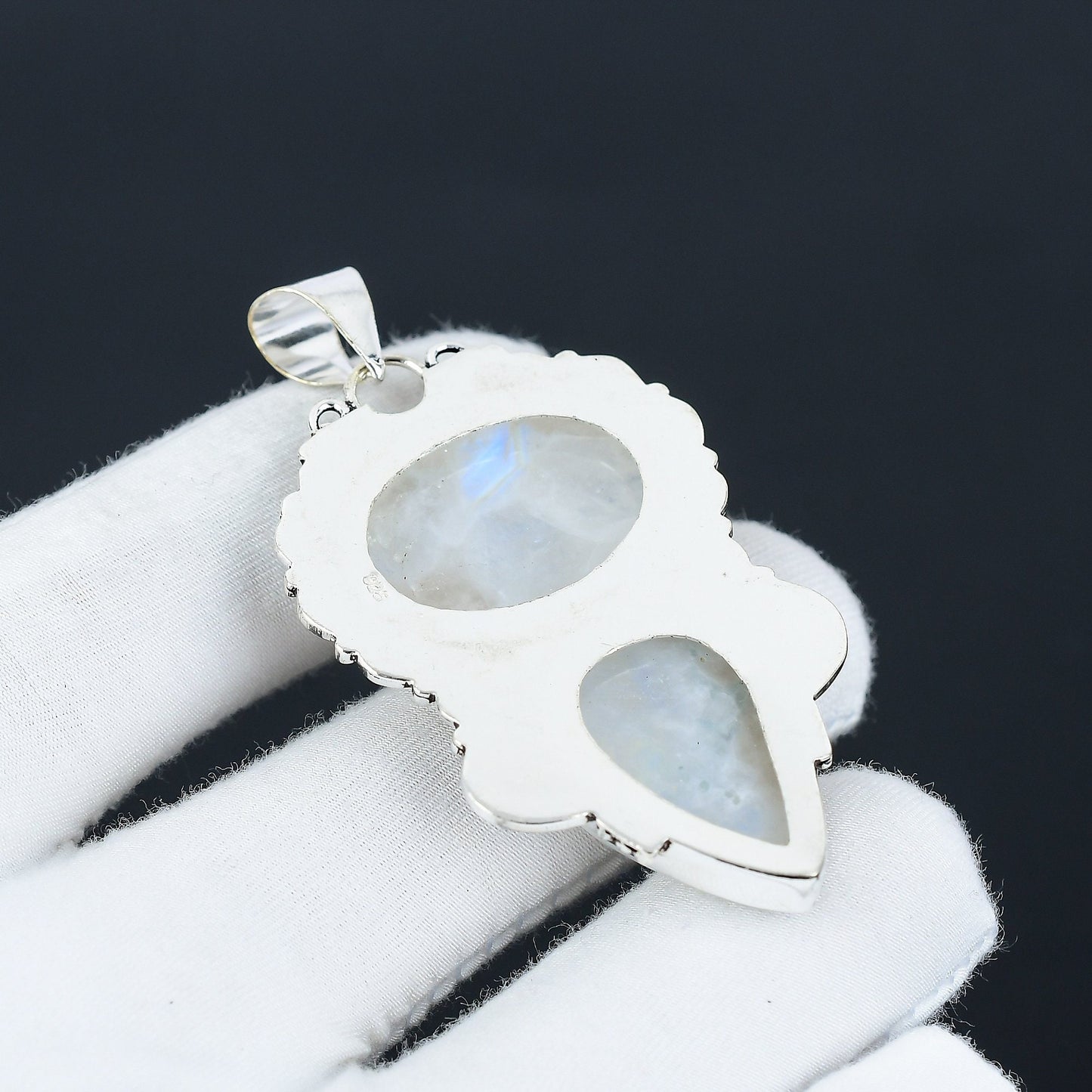 Rainbow Moonstone Gemstone Pendant