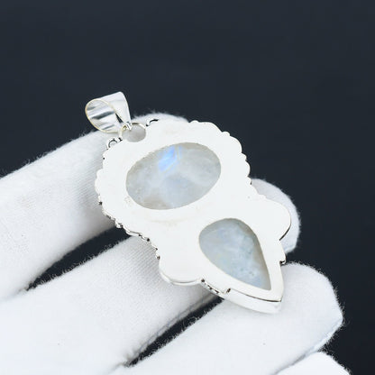 Rainbow Moonstone Gemstone Pendant