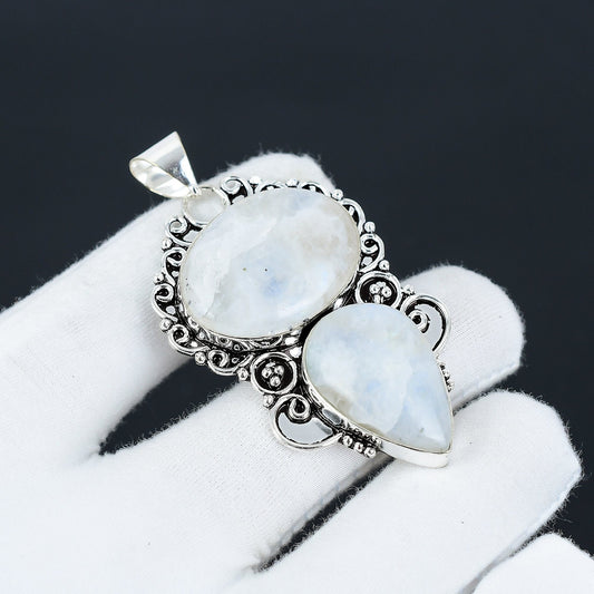 Rainbow Moonstone Gemstone Pendant