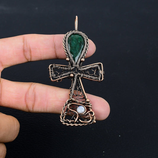 Green Emerald Gemstone Pendant