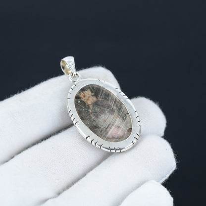 Multicolor Leopard Skin Jasper Gemstone Pendant
