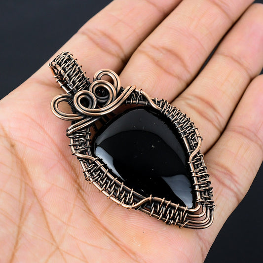 Black Onyx Gemstone Pendant