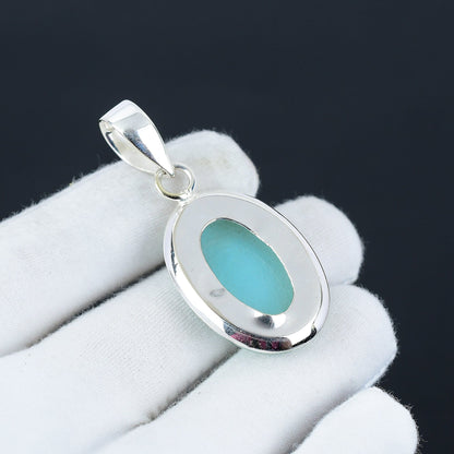 Orange Triplet Fire Opal Pendant