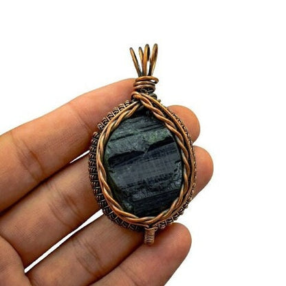 Black Tourmaline Gemstone Pendant