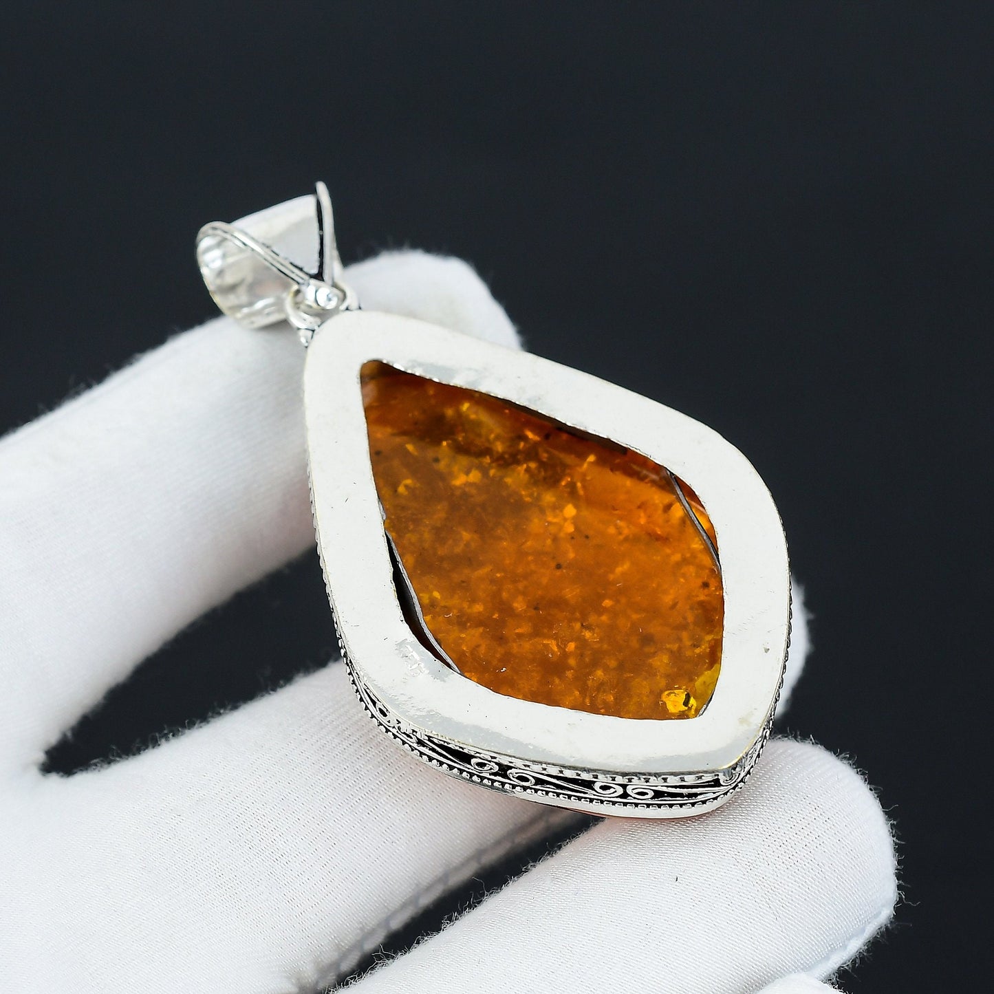 Amber Gemstone Pendant