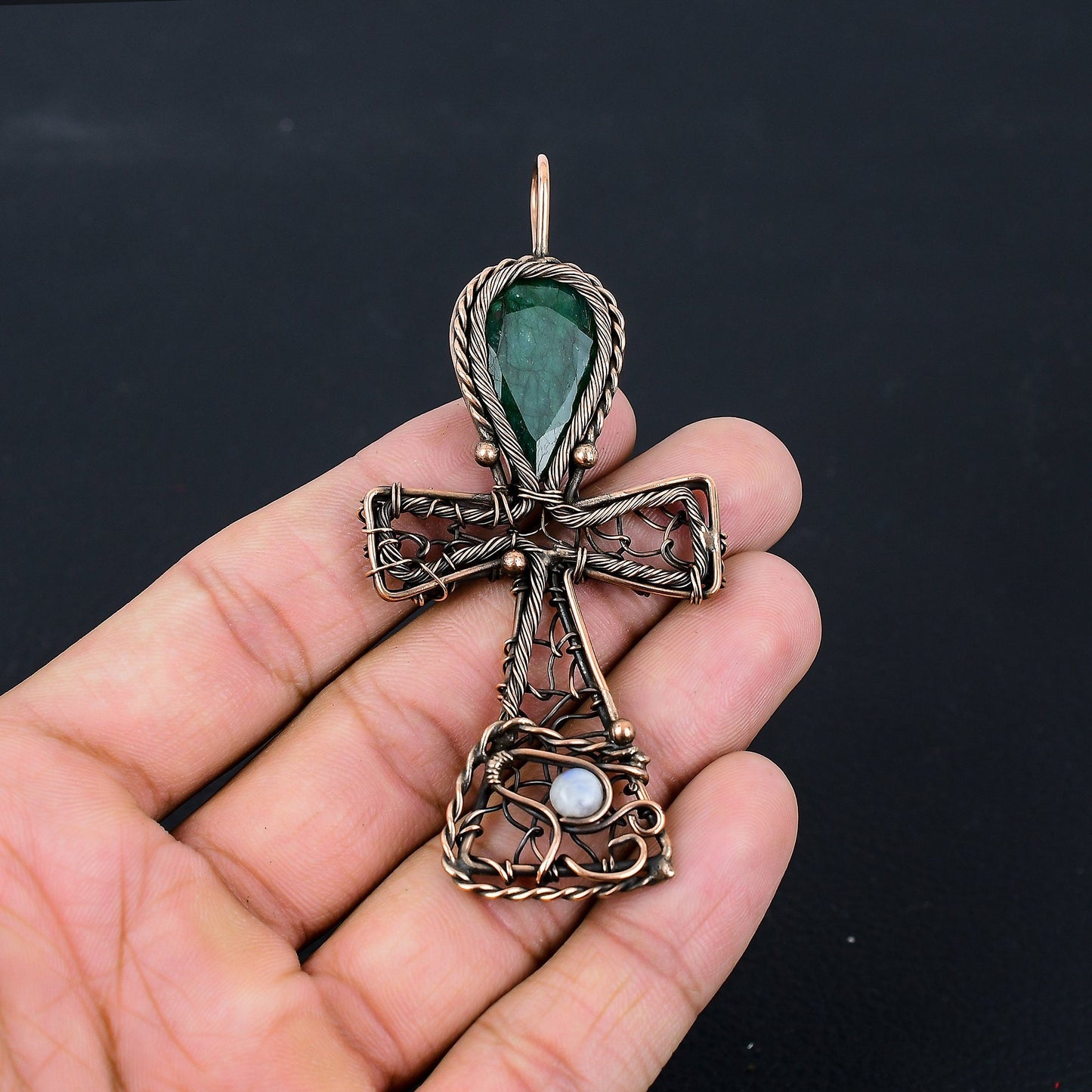 Green Emerald Gemstone Pendant