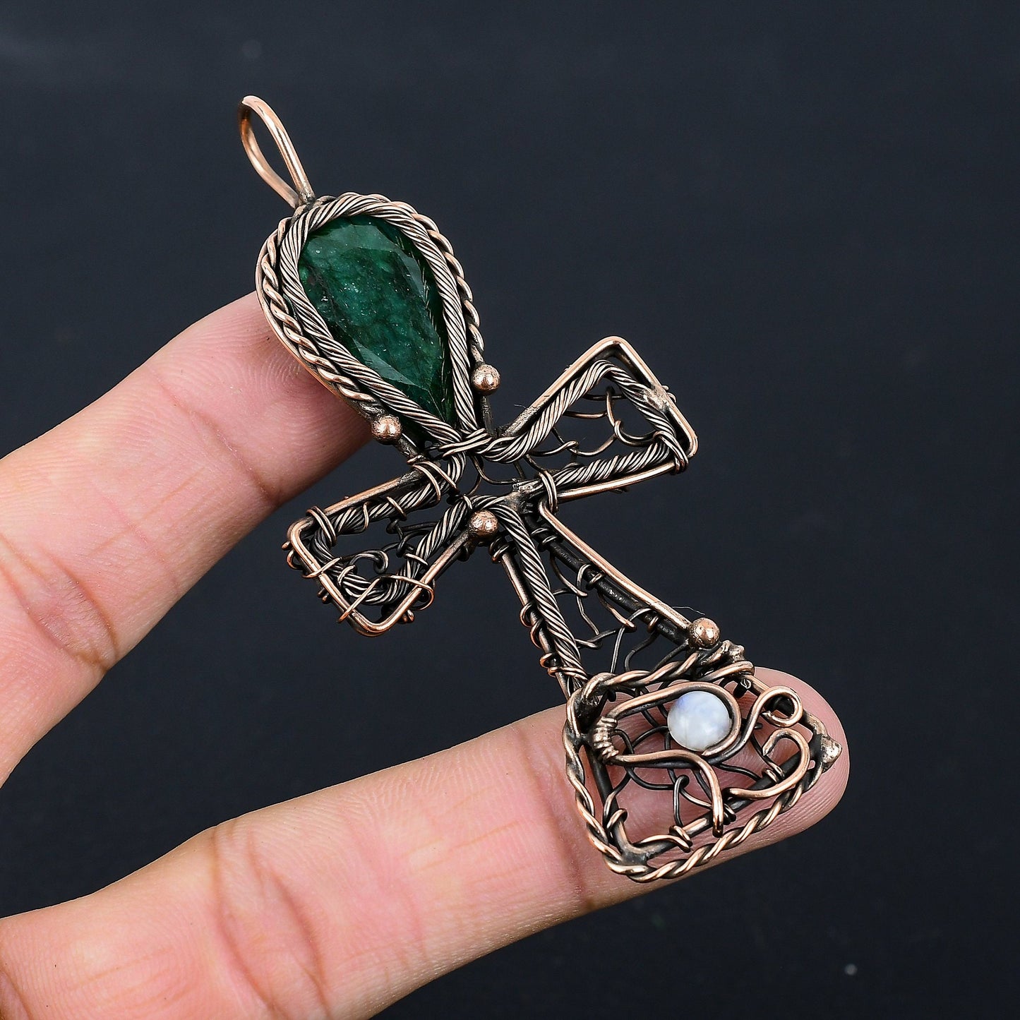 Green Emerald Gemstone Pendant