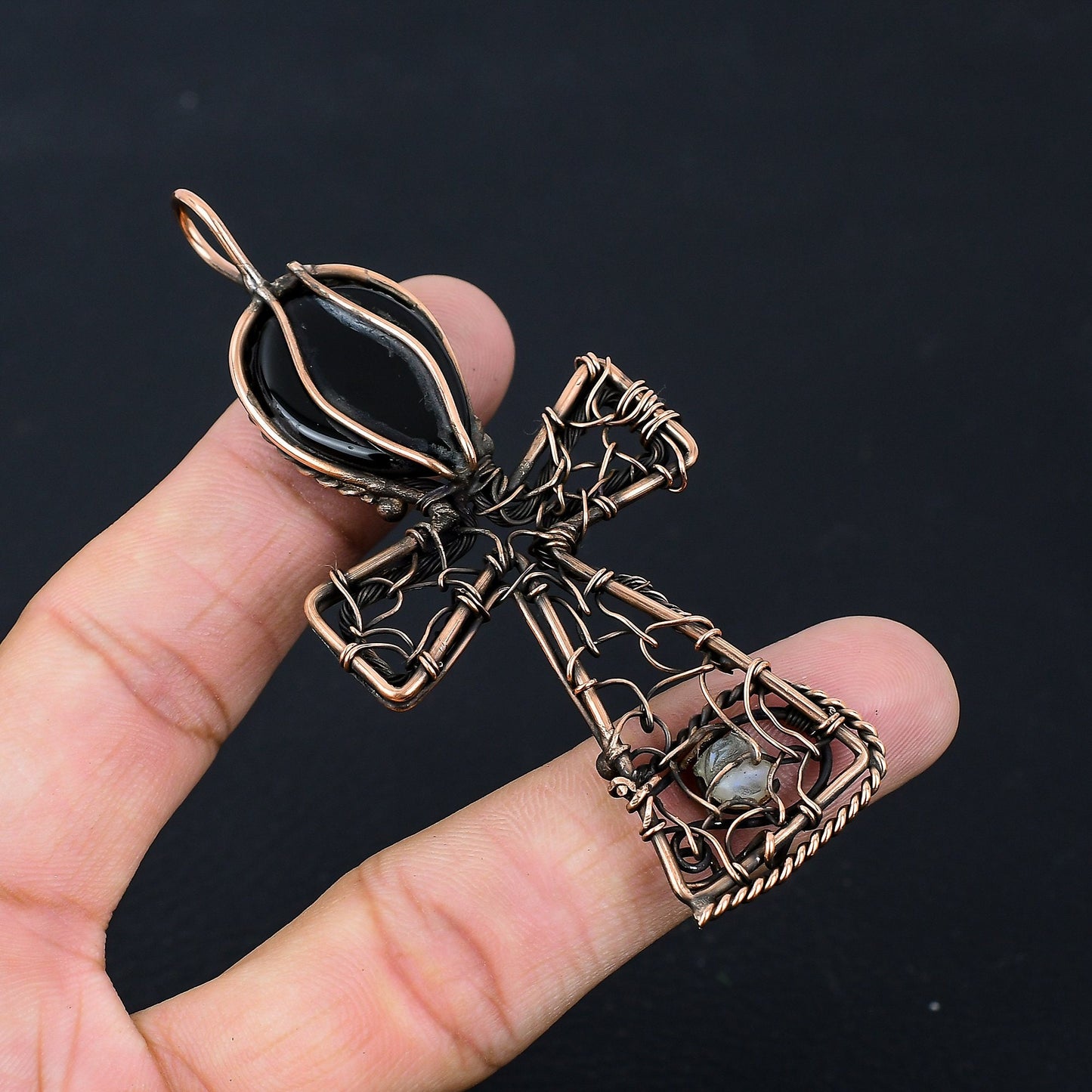 Black Obsidian Gemstone Pendant