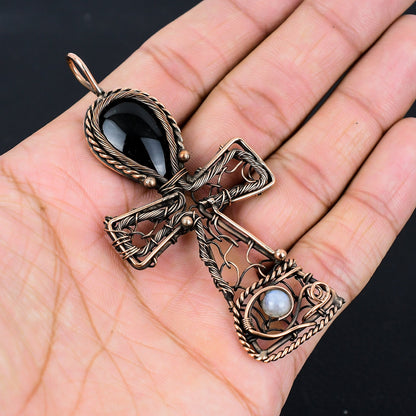 Black Obsidian Gemstone Pendant